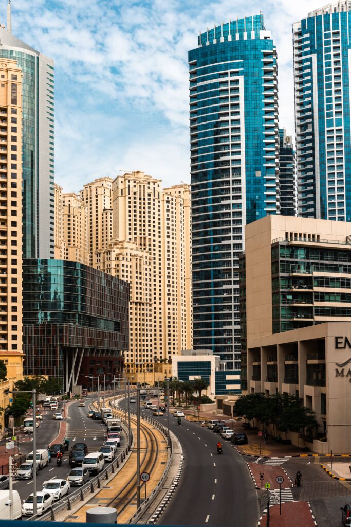 City Buildings Under the Blue Sky